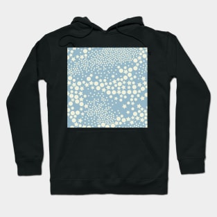 Galaxy Glam Geometry / Vintage Sky Blue and Cream Shades Hoodie